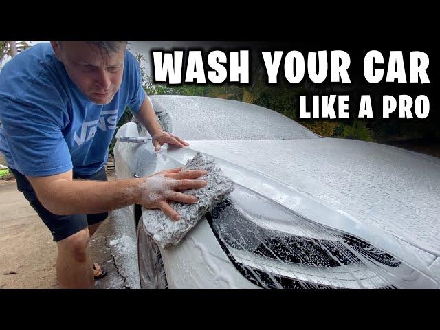 HOW TO WASH YOUR CAR LIKE A PRO. Tesla Model 3