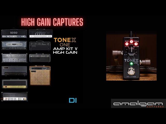 Best 20 High Gain Captures for Tonex - Amalgam Audio Amp Kit V DEMO and Playthrough