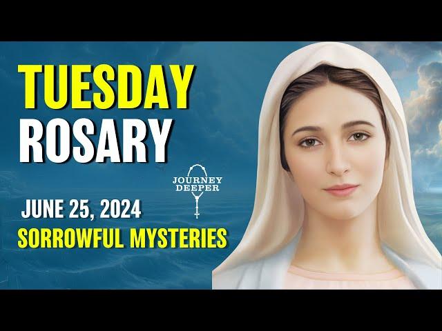 Tuesday Rosary ️ Sorrowful Mysteries of the Rosary ️ June 25, 2024 VIRTUAL ROSARY