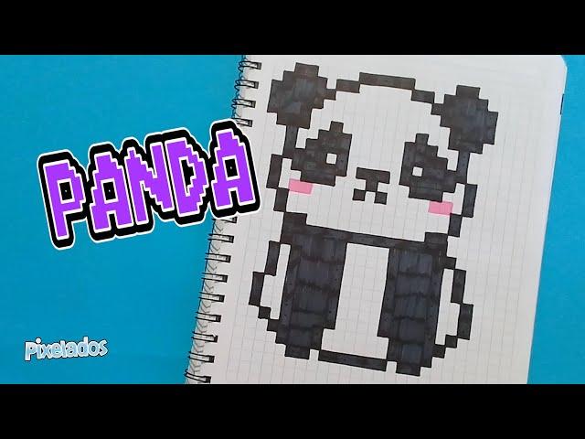 COMO DIBUJAR PANDA PIXEL ART - PIXELADOS