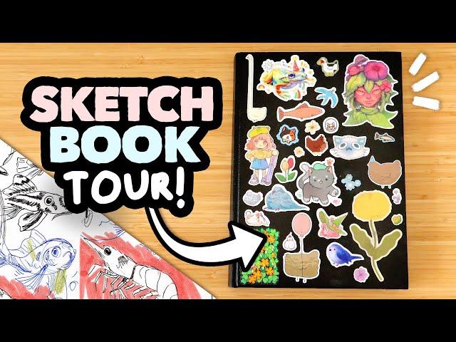 Sketchbook Tour! My Big & Messy Mixed-Media Sketchbook