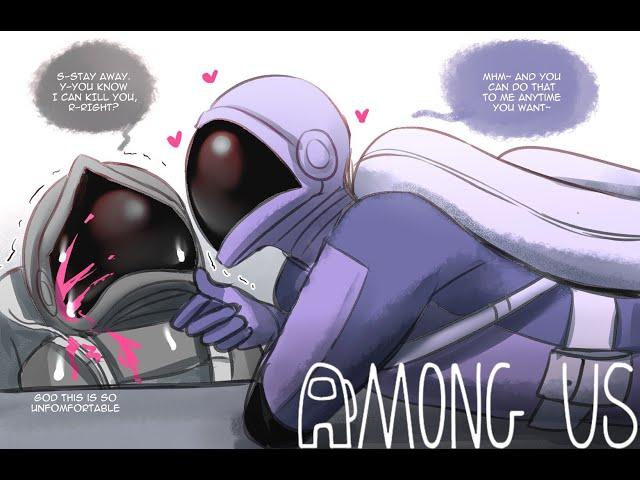 Flirting With The Imposter | (Among Us Comic Dub) (Among Us Love Story)