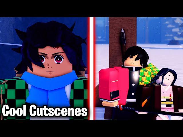 the NEW DEMON SLAYER roblox game has CRAZY CUTSCENES and AMAZING Storyline