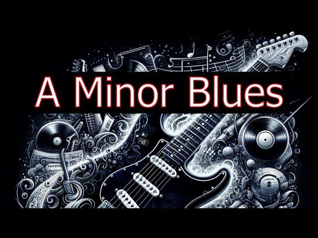 Passionate Blues Guitar Backing Track - A Minor