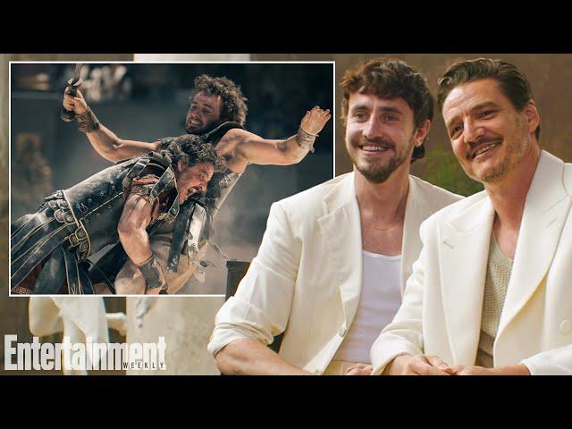 Pedro Pascal & Paul Mescal on 'Gladiator 2' and Working with Ridley Scott | Entertainment Weekly