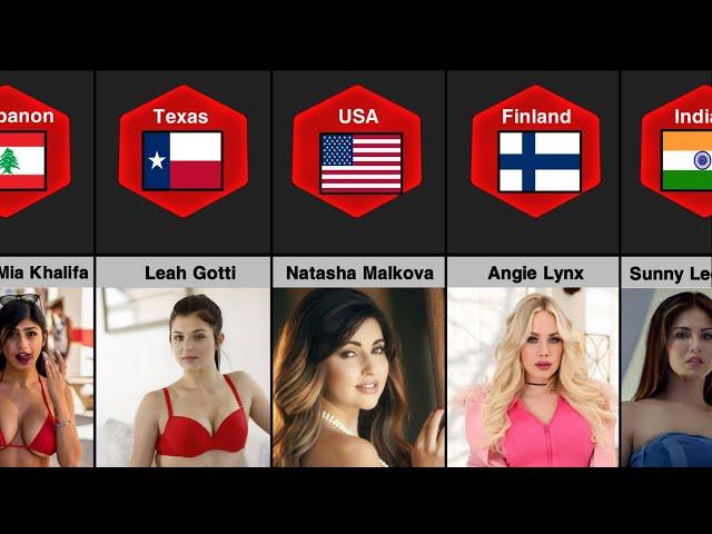 Most Beautiful Porn Star From Different Countries