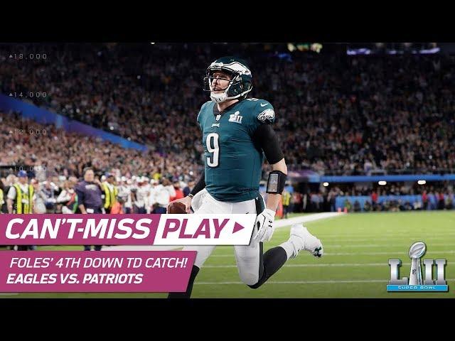 Nick Foles Catches TD Pass on INSANE 4th Down Trick Play! | Can't-Miss Play | Super Bowl LII