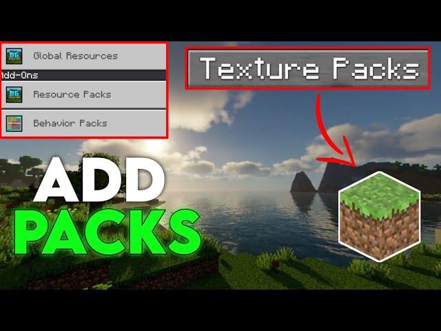 how to install texture packs in Minecraft mcpe [ 2023] add texture pack in Minecraft