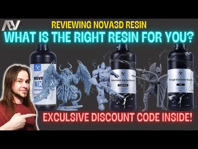 What is the right resin for you? - Reviewing Nova3D Resin