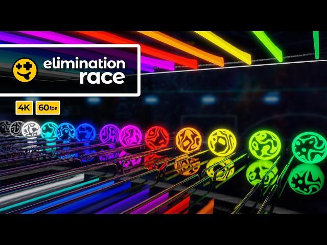 Night Marble Elimination Race  | #marbles #marblerun #marblerace #asmr #sensory