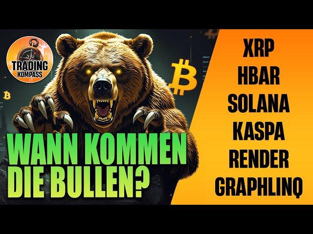 ALTCOINS: Trendwende in Sicht? XRP, HBAR, Solana, Kaspa, Render, GLQ, Bitcoin Dominanz Analyse