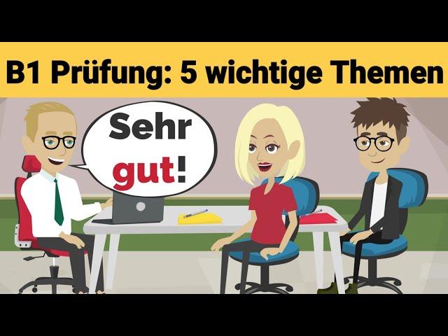 Mündliche Prüfung Deutsch B1 | Gemeinsam etwas planen/Dialog | 5 wichtige Themen | sprechen Teil 3