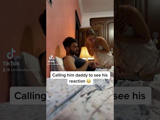 Calling him daddy to see his reaction  #shorts