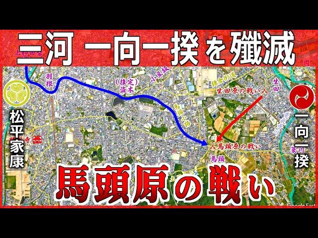 【徳川家康の合戦】三河一向一揆 最大の激戦 馬頭原の戦いのエグすぎたその実態【道と地形図で合戦解説】