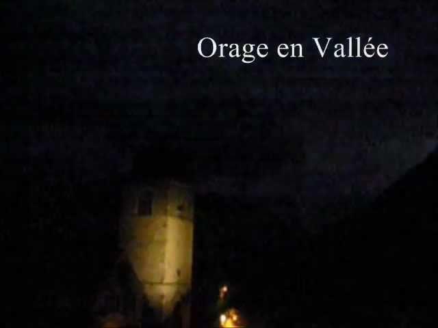 un orage en vallée d'Aure