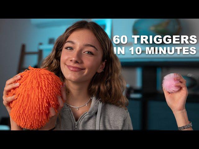 ASMR - 60 TRIGGERS IN 10 MINUTES!