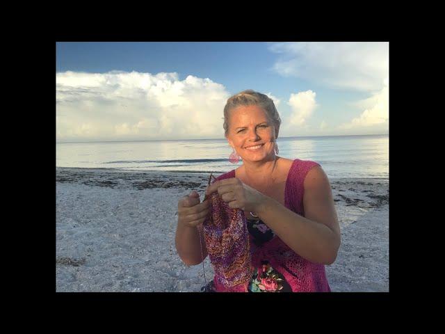 Yarn on the beach 202 live sunrise video podcast with Kristin Omdahl knitting crochet