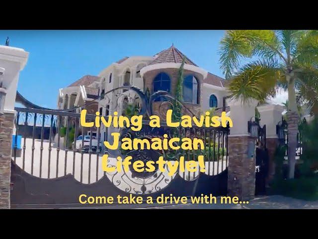 Driving through the upscale communities of `Montego Bay, Jamaica