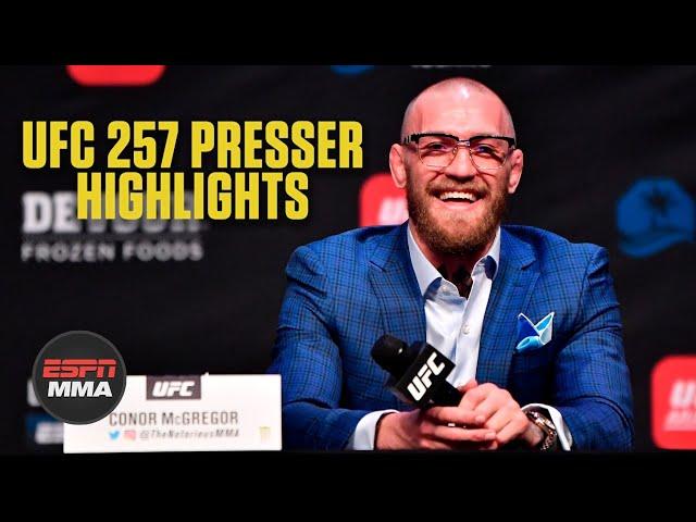 UFC 257 Press Conference Highlights: Dustin Poirier vs. Conor McGregor 2 | ESPN MMA