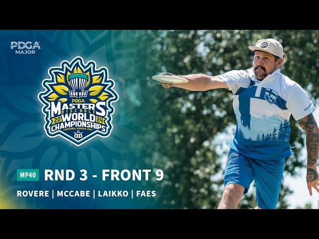 2024 PDGA Masters Disc Golf World Championships | MP40 R3F9 | Rovere, McCabe, Laikko, Faes