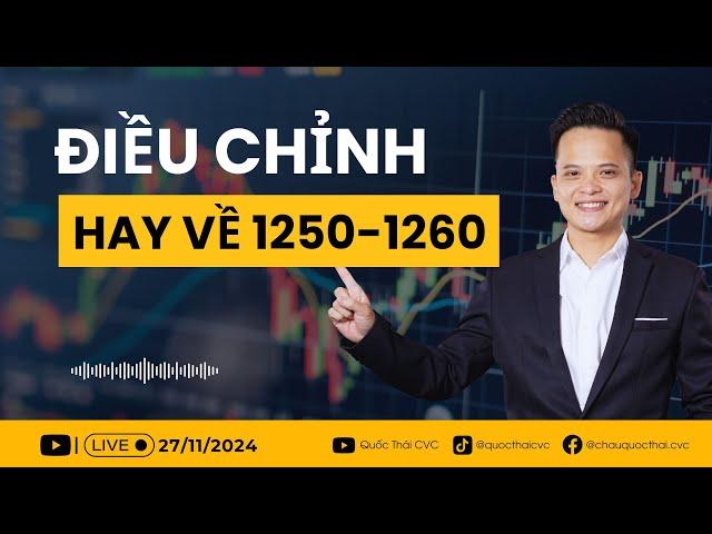 Chứng khoán hôm nay | Nhận định thị trường 28/11/2024: Điều chỉnh hay tiến về 1250-1260