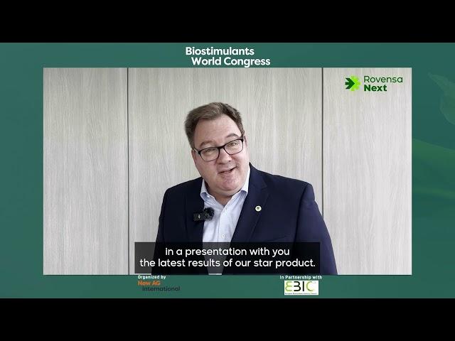 Biostimulants World Congress 2024 - Testimonial from Rovensa Next (Gold Sponsor)