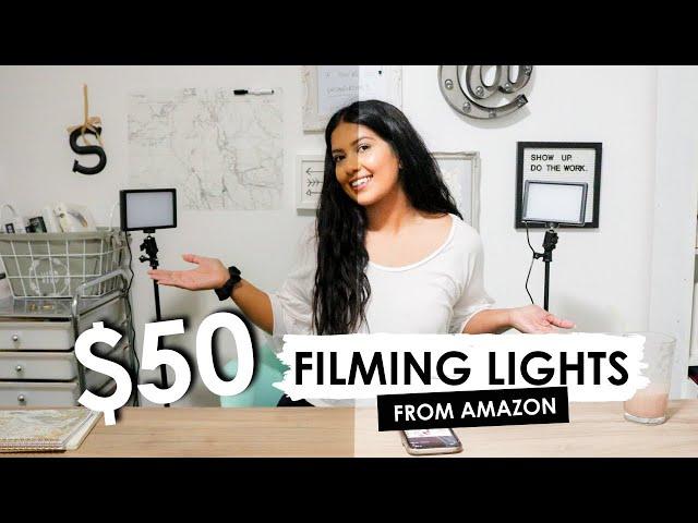 $50 Lighting Setup For Videos | Amazon Neewer 2 Pack Portable LED Lights Review