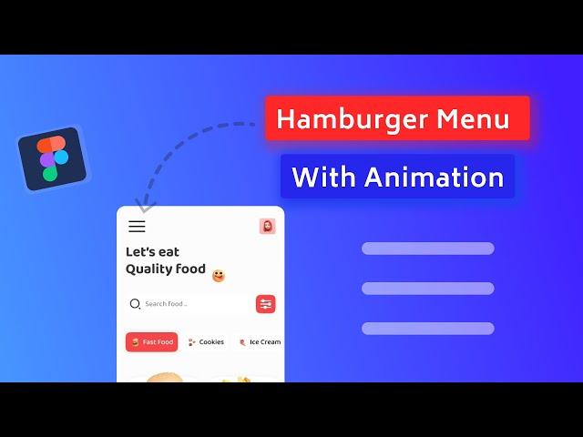 Create an Animated Hamburger Menu in Figma | Micro Interaction Tutorial