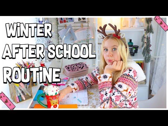 WINTER AFTER SCHOOL & HAUSAUFGABEN ROUTINE 2019 | MaVie Noelle Family