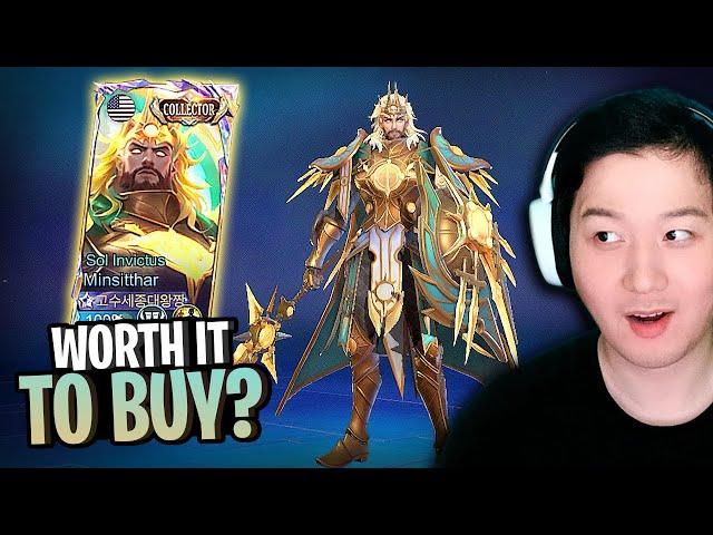 How much is the new Sol Invictus Minsitthar Collector Skin? Gameplay and Review | Mobile Legends