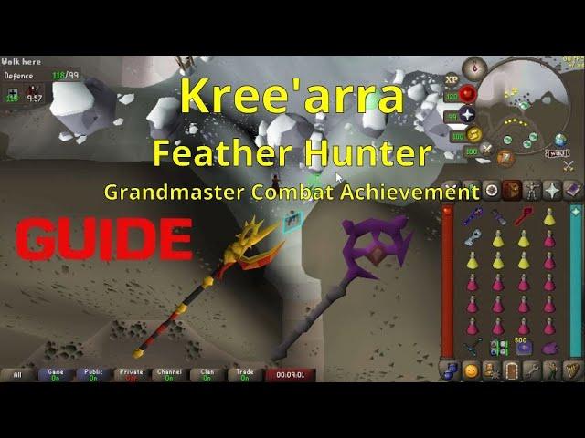 OSRS - Kree'arra Feather Hunter Guide: Grandmaster Combat Achievement - Tumeken's Shadow Mage Method