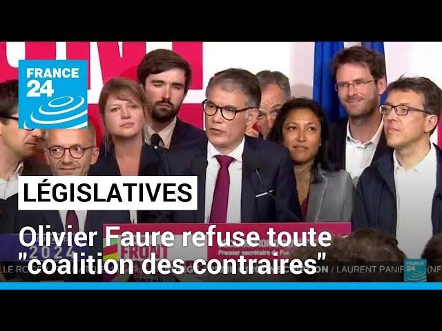 Olivier Faure, Premier secrétaire du Parti Socialiste, refuse toute "coalition des contraires"