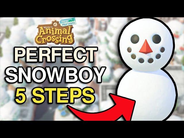 5 EASY Steps to making the PERFECT Snowboy Every Time! - Animal Crossing New Horizons