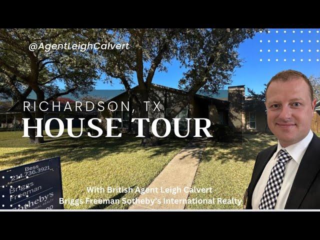 Richardson TX House Tour | Tulane Dr | 70's Built | British Agent Walkthrough