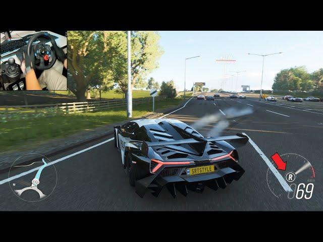 Drag Lamborghini Veneno Police | Forza Horizon 4#srtstyle