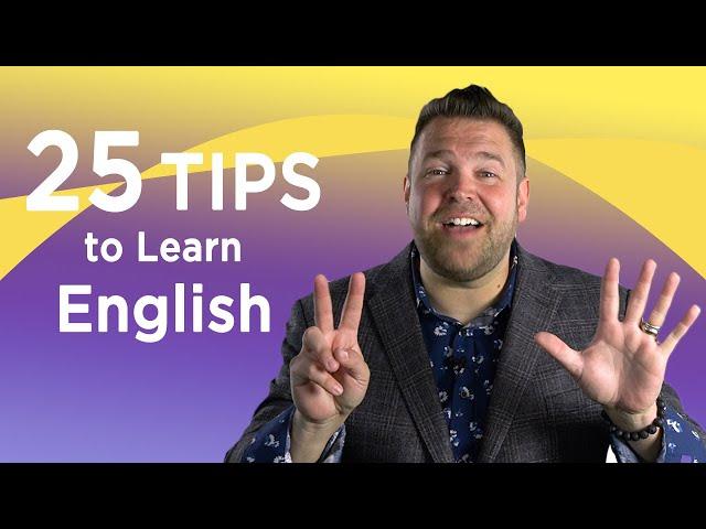 25 Tips to Learn English Faster