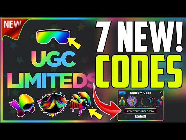 *NEW* ALL WORKING CODES FOR UGC LIMITED IN 2024! ROBLOX UGC LIMITED CODES