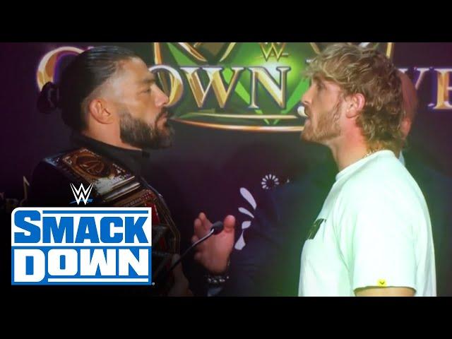 Relive Roman Reigns’ rivalry with Logan Paul en route to WWE Crown Jewel: SmackDown, Nov. 4, 2022