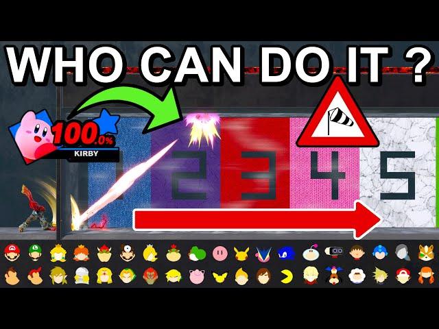 Who Can SMASH Kirby The Furthest Against The Wind ? - Super Smash Bros. Ultimate