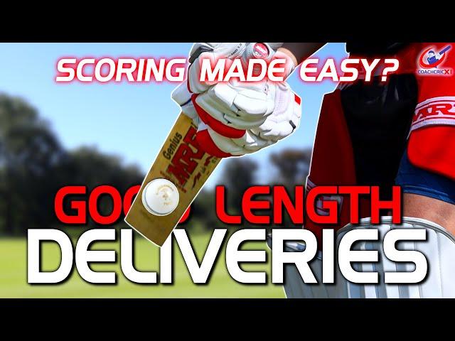 How to SCORE RUNS off GOOD LENGTH deliveries - Cricket Batting Tips