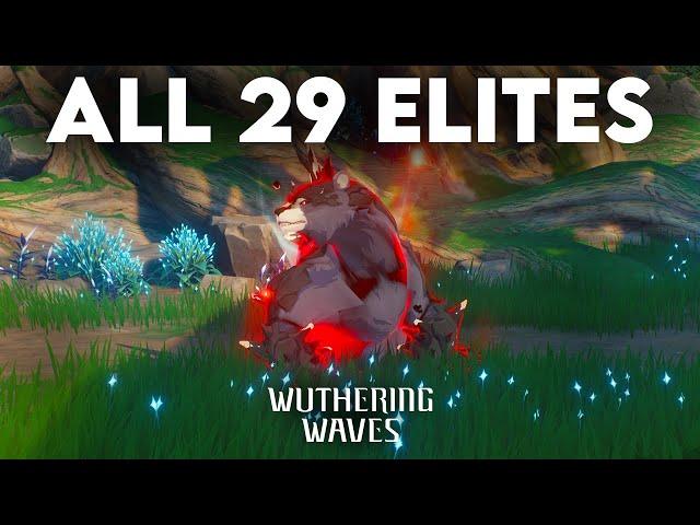 (CBT2) ALL 29 ELITE Enemies (RED MIST) In Wuthering Waves