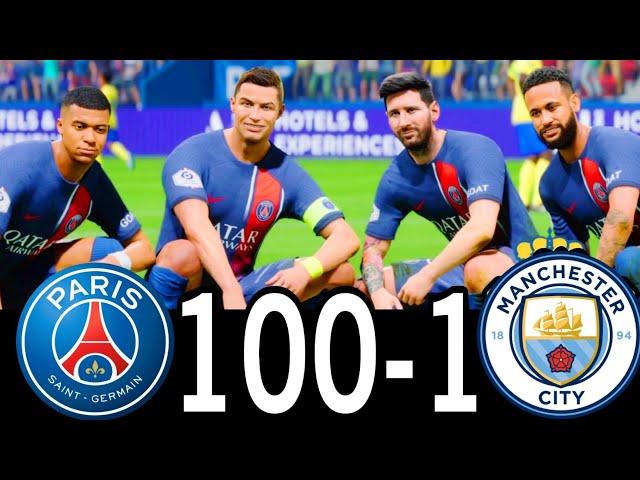 FC 24- MESSI RONALDO NEYMAR & MBAPPE | ALL STARS | AL NASSR 100-1 PSG #fc25