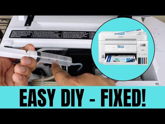 Epson ET 3760, 3750, 3700 How To Clean Print head- Print head Error- Not printing- [SOLVED]
