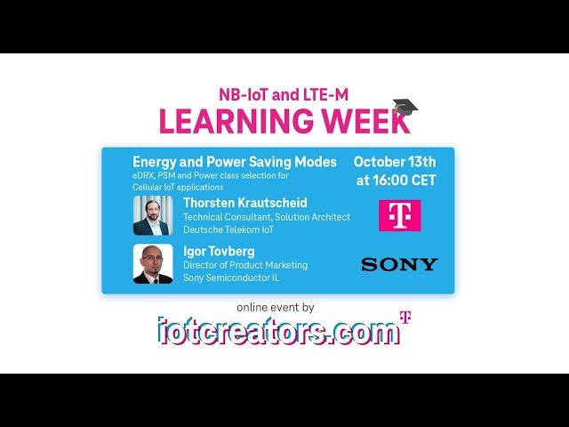 Energy and Power Saving Modes - NB-IoT and LTE-M Learning Week by iotcreators