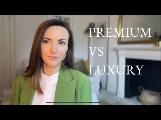 What's the difference between premium and luxury brands?