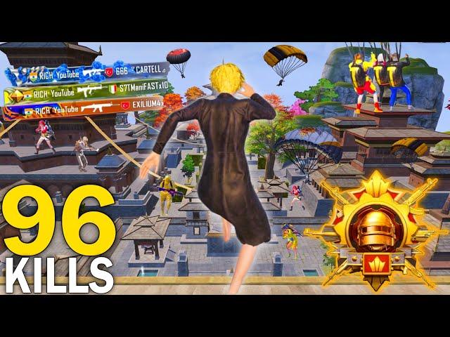 OMG!96 KILLS in 2 MATCHES SOLO VS SQUAD | Pubg mobile 