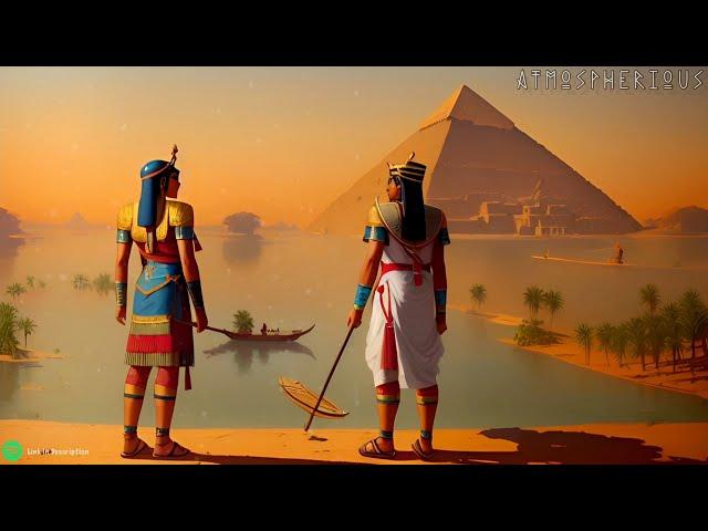 Ancient Egyptian Music For Sleep & River Ambience | Ancient Harp for sleep, meditation, study