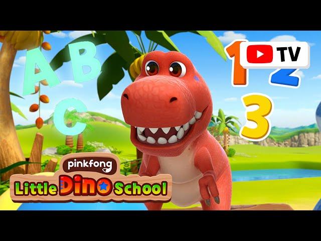 [130 Minutes]  Dino School Full Playlist | Educational Dinosaur Songs | Pinkfong Dinosaurs for Kids