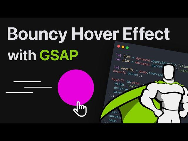 Let's code a bouncy hover effect with GSAP