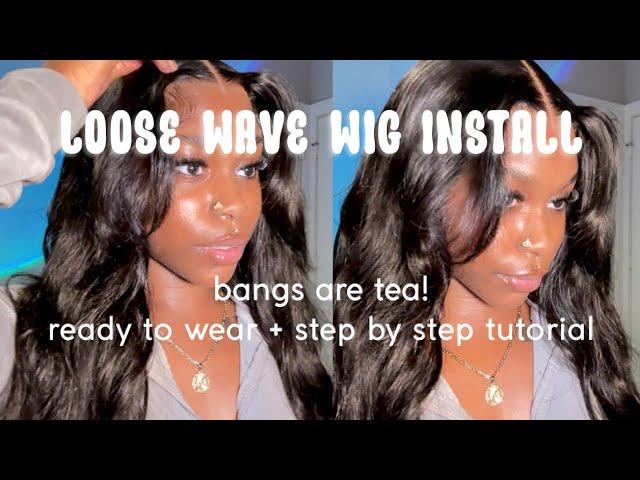 30 INCH CURTAIN BANG READY TO WEAR WIG I | STEP BY STEP INSTALL TUTORIAL | Amanda Hair